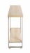 Konsole >37701< in eiche Dekor / Metall - 120x82x30cm (BxHxT)