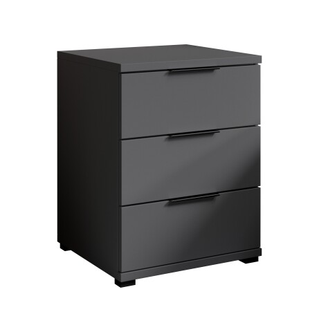 Nachtkommode >SMILLA 2< in Graphit - 46x61x42cm (BxHxT)