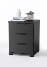 Nachtkommode >SMILLA 2< in Graphit - 46x61x42cm (BxHxT)