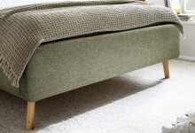 Stauraumbett >Lotte mit BK< Liegefläche 140x200cm, grün, Stellmaß: 161x105x222cm (BxHxT)