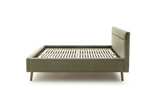 Stauraumbett >Lotte mit BK< Liegefläche 160x200cm, grün, Stellmaß: 181x105x222cm (BxHxT)