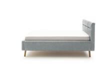 Stauraumbett >Lotte mit BK< Liegefläche 140x200cm, pastellblau, Stellmaß: 161x105x222cm (BxHxT)
