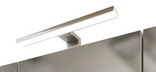 Badmöbel-Set >Paris< (2-tlg.) in Betongrau / Wotaneiche - 60x195x35cm (BxHxT)