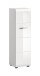 Stauraumschrank >Ice< in Weiß / Weiß Hochglanz - 30x106x30cm (BxHxT)