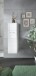 Stauraumschrank >Ice< in Weiß / Weiß Hochglanz - 30x106x30cm (BxHxT)