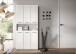 Stauraumschrank >Ice< in Weiß / Weiß Hochglanz - 90x185x30cm (BxHxT)