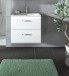 Waschtisch-Set >Ice< in Weiß / Weiß Hochglanz - 60x55x46cm (BxHxT)