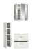 Badezimmer-Set >Ice< in Weiß / Weiß Hochglanz - 105x185x30cm (BxHxT)