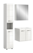 Badezimmer-Set >Ice< in Weiß / Weiß...