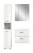 Badezimmer-Set >Ice< in Weiß / Weiß Hochglanz - 105x185x46cm (BxHxT)