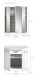 Badezimmer-Set >Ice< in Weiß / Weiß Hochglanz - 60x185x46cm (BxHxT)
