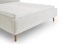 Polsterbett >Mattis< Liegefläche 160x200cm, Nordic Ivory, Stellmaß: 181x105x218cm (BxHxT)