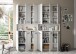 Badezimmer-Set >Ice< in Weiß / Weiß Hochglanz - 180x185x30cm (BxHxT)