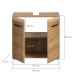 Waschbeckenunterschrank >Ice< in artisan oak - 60x54x30cm (BxHxT)