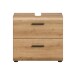 Waschbeckenunterschrank >Ice< in artisan oak - 60x54x60cm (BxHxT)