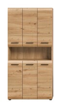 Stauraumschrank >Ice< in artisan oak - 90x185x30cm...