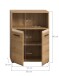 Hochschrank >Ice< in artisan oak - 60x80x30cm (BxHxT)
