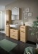Badezimmerspiegelschrank >Ice< in artisan oak - 60x70x18cm (BxHxT)