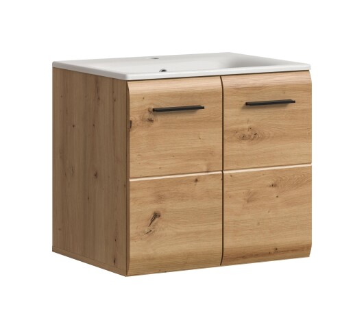 Waschtisch-Set >Ice< in artisan oak - 60x55x46cm (BxHxT)