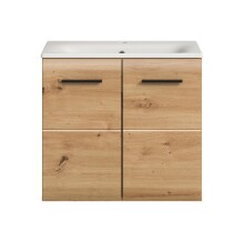 Waschtisch-Set >Ice< in artisan oak - 60x55x46cm (BxHxT)