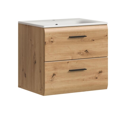 Waschtisch-Set >Ice< in artisan oak - 60x55x46cm (BxHxT)