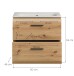 Waschtisch-Set >Ice< in artisan oak - 60x55x46cm (BxHxT)