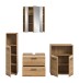 Badezimmer-Set >Ice< in artisan oak - 180x185x30cm (BxHxT)