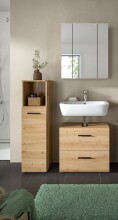 Badezimmer-Set >Ice< in artisan oak - 105x185x30cm...