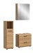 Badezimmer-Set >Ice< in artisan oak - 105x185x30cm (BxHxT)