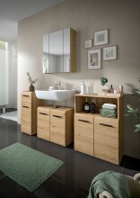 Badezimmer-Set >Ice< in artisan oak - 105x185x30cm (BxHxT)