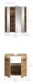 Badezimmer-Set >Ice< in artisan oak - 60x185x30cm (BxHxT)