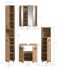 Badezimmer-Set >Ice< in artisan oak - 150x185x30cm (BxHxT)