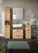Badezimmer-Set >Ice< in artisan oak - 150x185x30cm (BxHxT)