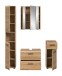 Badezimmer-Set >Ice< in artisan oak - 150x185x30cm (BxHxT)