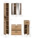 Badezimmer-Set >Ice< in artisan oak - 150x185x30cm (BxHxT)