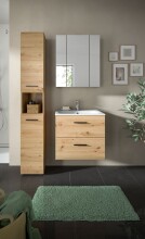 Badezimmer-Set >Ice< in artisan oak - 105x185x46cm...