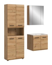 Badezimmer-Set >Ice< in artisan oak - 135x185x46cm...