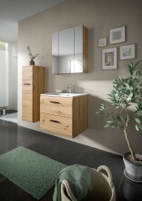 Badezimmer-Set >Ice< in artisan oak - 105x185x46cm (BxHxT)