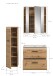 Badezimmer-Set >Ice< in artisan oak - 105x185x46cm (BxHxT)