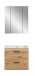 Badezimmer-Set >Ice< in artisan oak - 60x185x46cm (BxHxT)