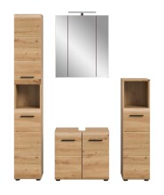 Badezimmer-Set >Ice< in artisan oak - 150x185x46cm (BxHxT)