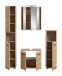 Badezimmer-Set >Ice< in artisan oak - 150x185x46cm (BxHxT)