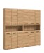 Badezimmer-Set >Ice< in artisan oak - 180x185x30cm (BxHxT)