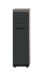 Stauraumschrank >Ice< in Nox Oak / Schwarz - 30x106x30cm (BxHxT)