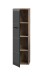 Stauraumschrank >Ice< in Nox Oak / Schwarz - 30x106x30cm (BxHxT)