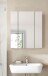 Badezimmerspiegelschrank >Ice< in Nox Oak / Schwarz - 60x70x18cm (BxHxT)