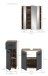 Badezimmer-Set >Ice< in Nox Oak / Schwarz - 105x185x30cm (BxHxT)