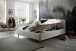 Polsterbett >Mattis mit BK< Liegefläche 180x200 cm, Poso Beige, Stellmaß: 201x105x218cm (BxHxT)