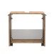 Badmöbel-Set >Nizza< (2-tlg.) in Wotaneiche - 60x35cm (BxT)