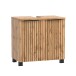 Badmöbel-Set >Nizza< (2-tlg.) in Wotaneiche - 60x35cm (BxT)